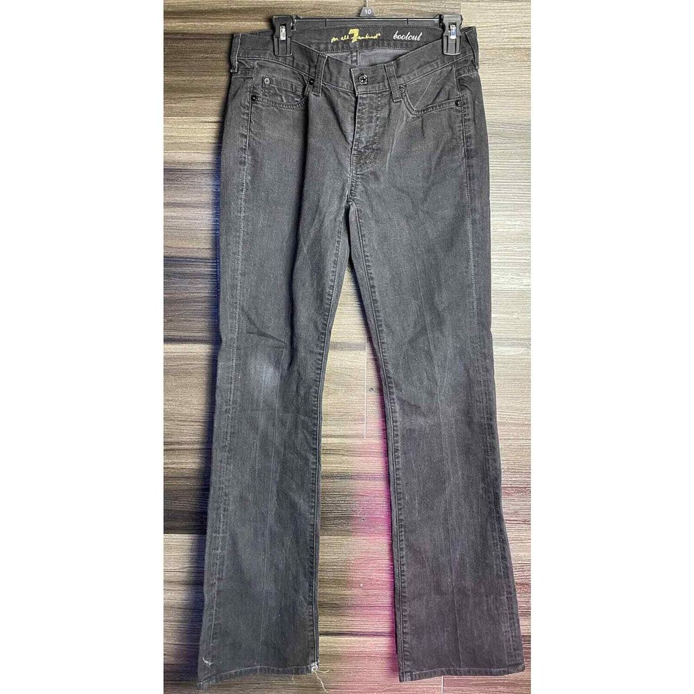 7 FOR ALL MANKIND‎ BOOTCUT WOMEN'S BLack JEANS SIZE 30 X 33